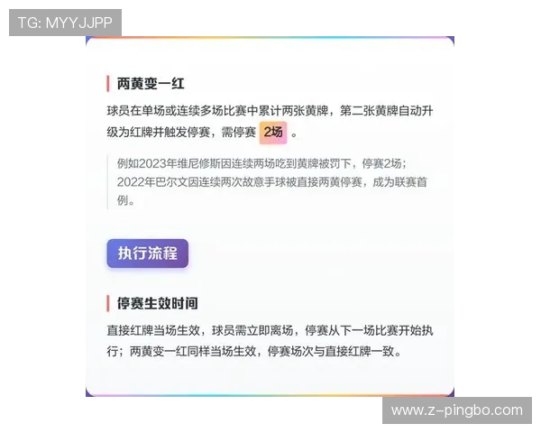 足球黄牌规则详解:处罚依据与累计停赛判定标准 足球黄牌规则详解:处罚依据与累计停赛判定标准